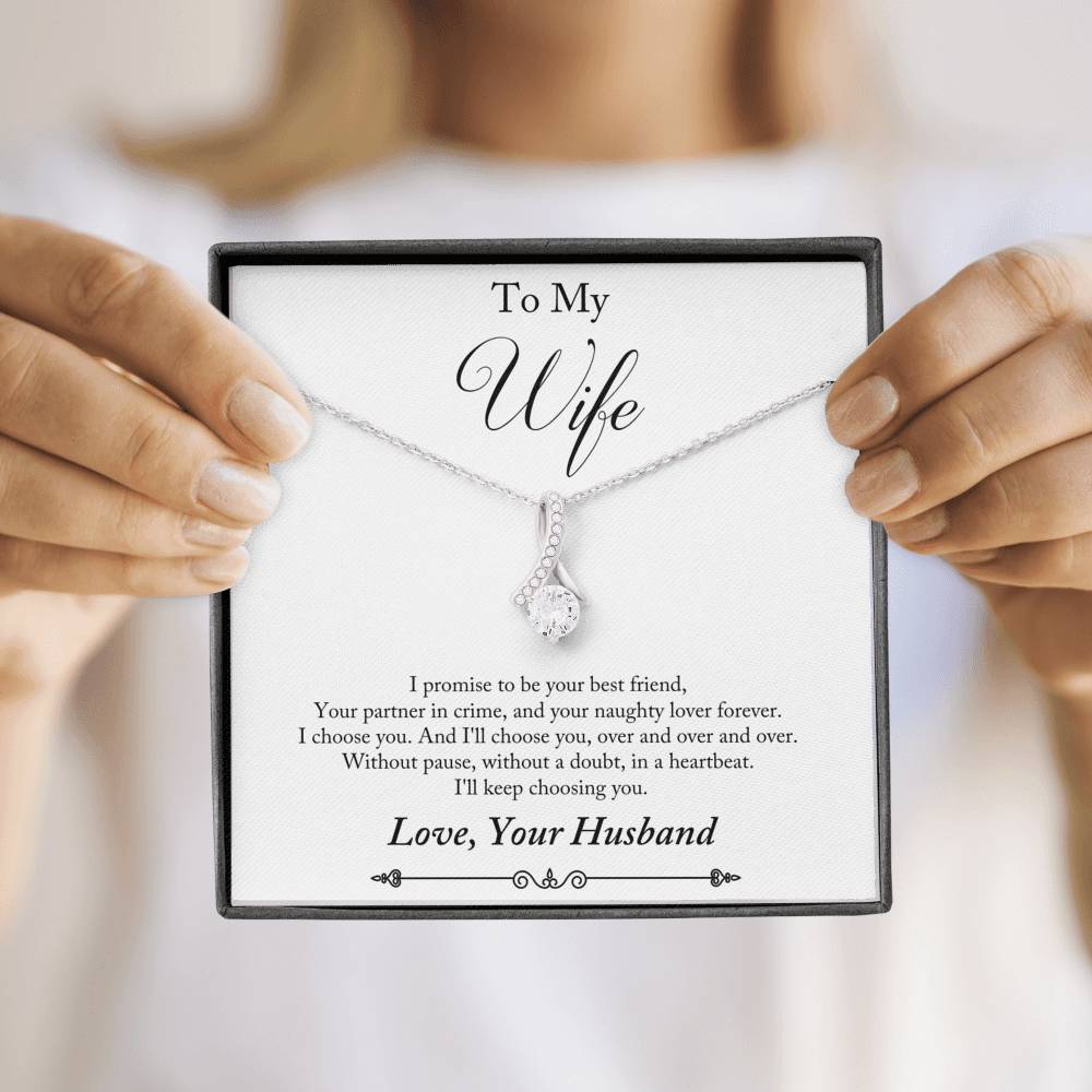 To My Wife - In a Heartbeat - Necklace