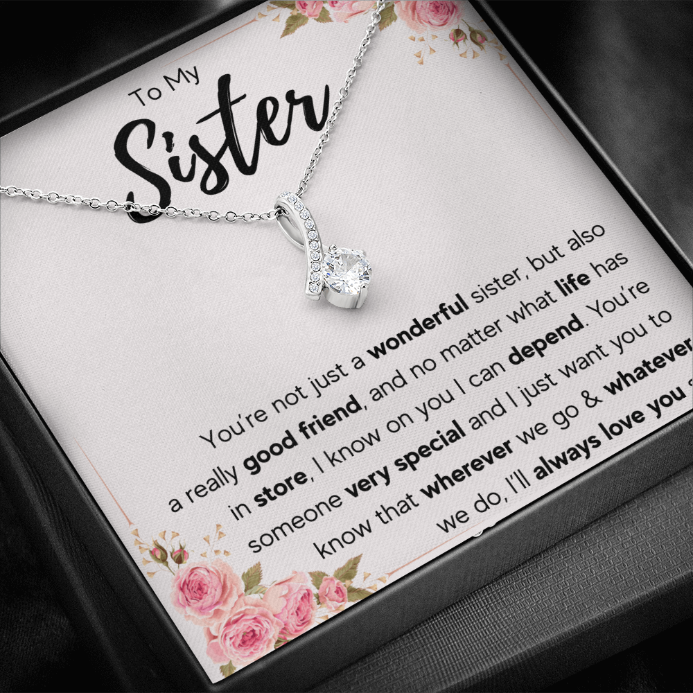 TO MY SISTER LOVE YOU SO ALLURING NECKLACE GIFT SET