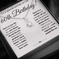 60TH BIRTHDAY WISDOM ALLURING NECKLACE GIFT SET