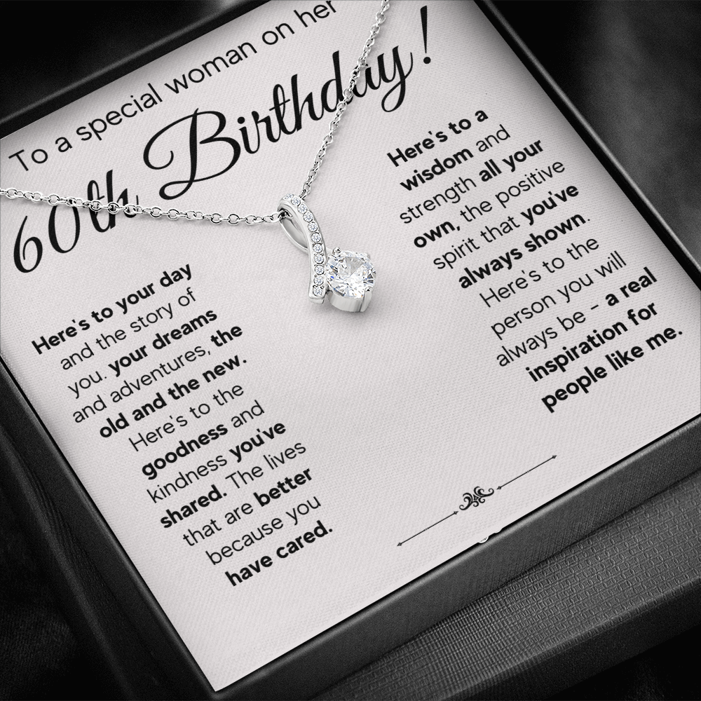 60TH BIRTHDAY WISDOM ALLURING NECKLACE GIFT SET