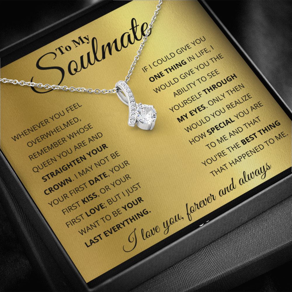 TO MY SOULMATE GOLD ALLURING NECKLACE GIFT SET