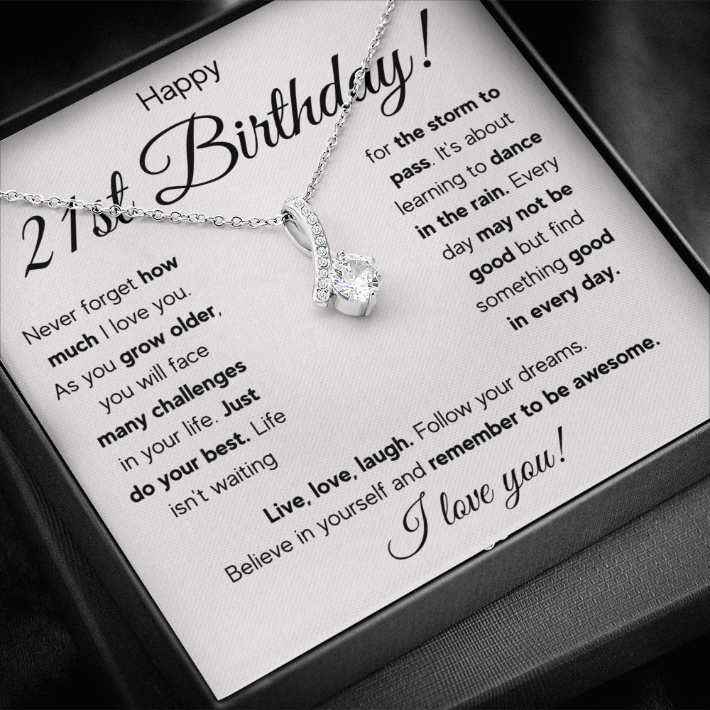 21ST BIRTHDAY RAIN ALLURING NECKLACE GIFT SET