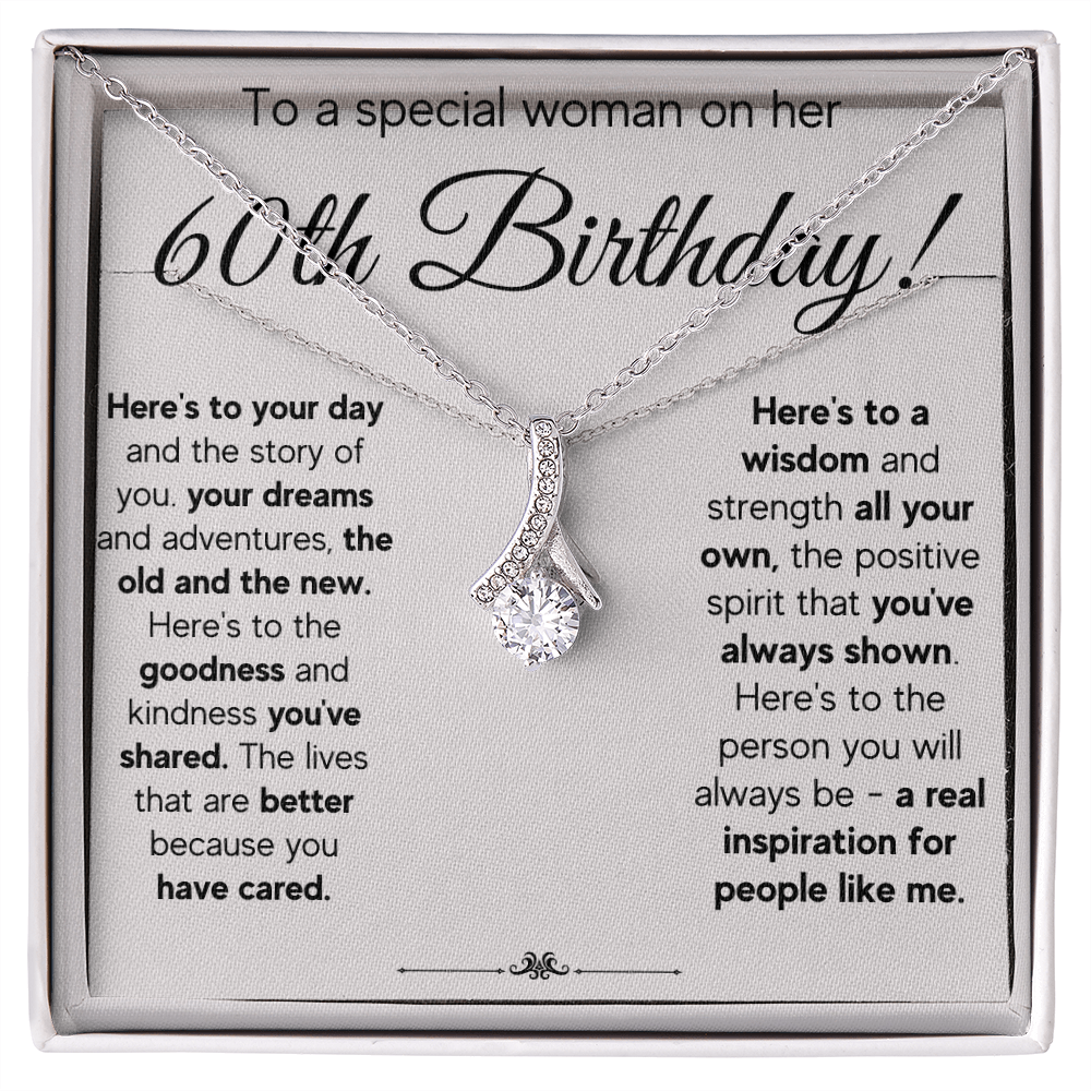 60TH BIRTHDAY WISDOM ALLURING NECKLACE GIFT SET