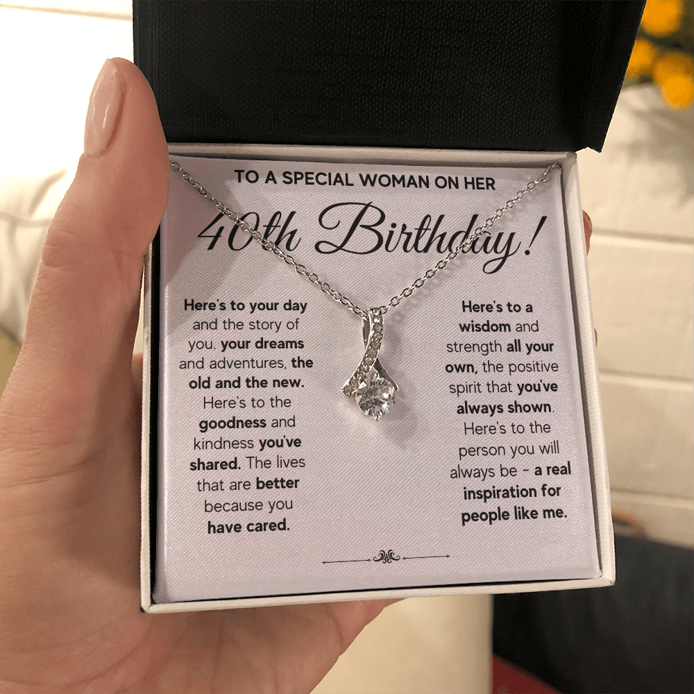 40TH BIRTHDAY WISDOM ALLURING NECKLACE GIFT SET
