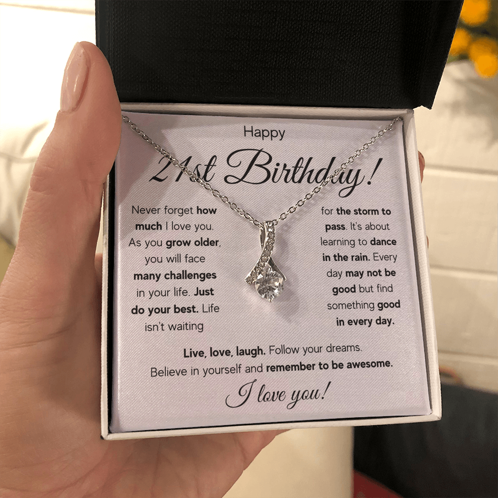 21ST BIRTHDAY RAIN ALLURING NECKLACE GIFT SET