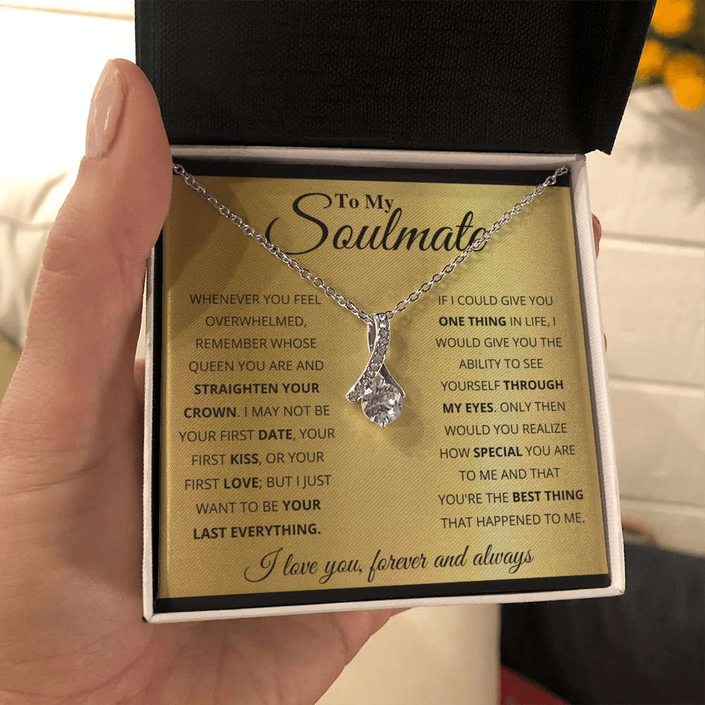 TO MY SOULMATE GOLD ALLURING NECKLACE GIFT SET
