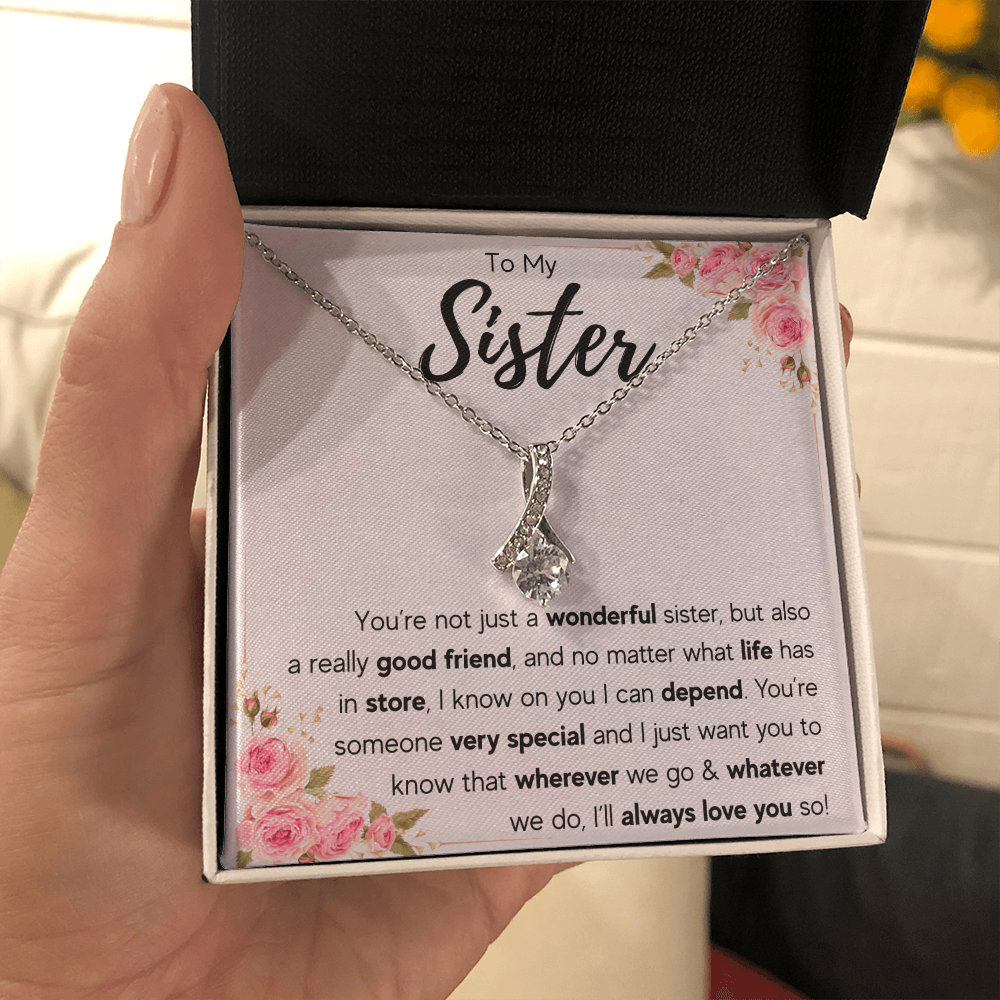TO MY SISTER LOVE YOU SO ALLURING NECKLACE GIFT SET