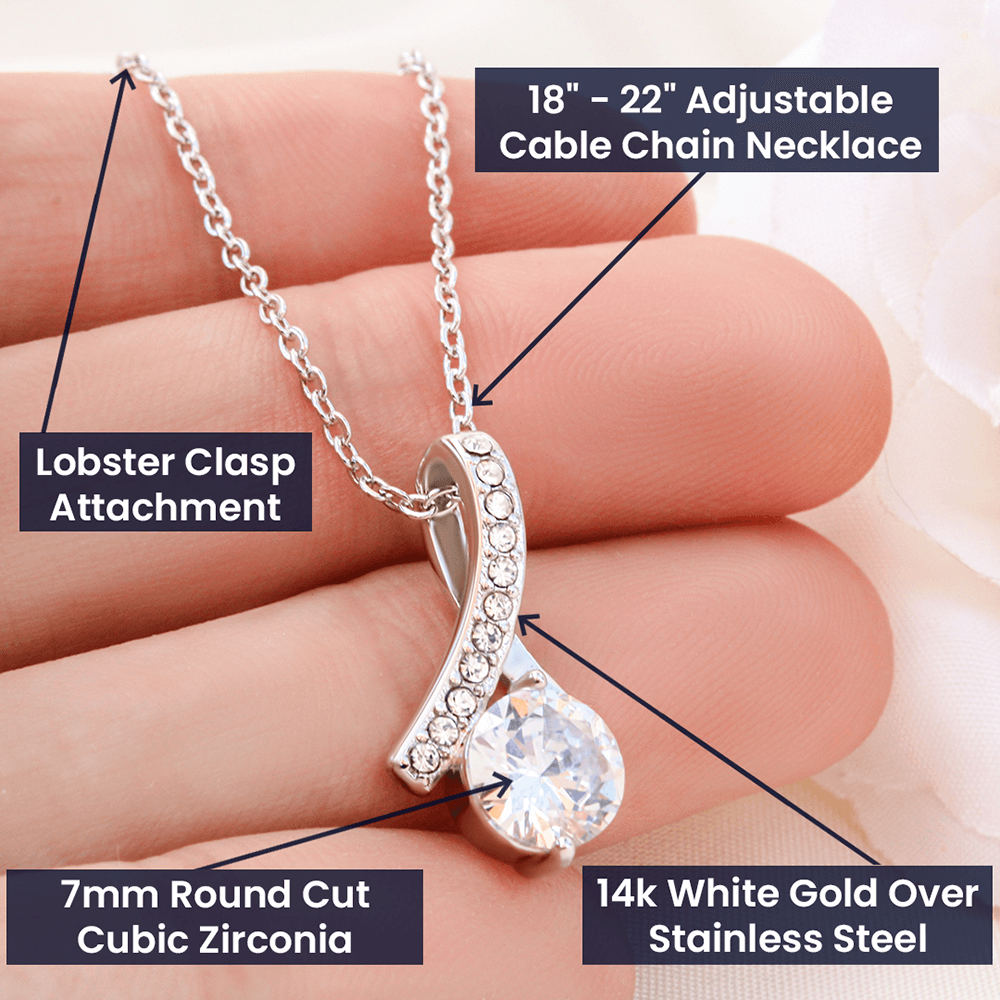 TO MY BEAUTIFUL MOM LITTLE GIRL ALLURING BEAUTY NECKLACE GIFT SET