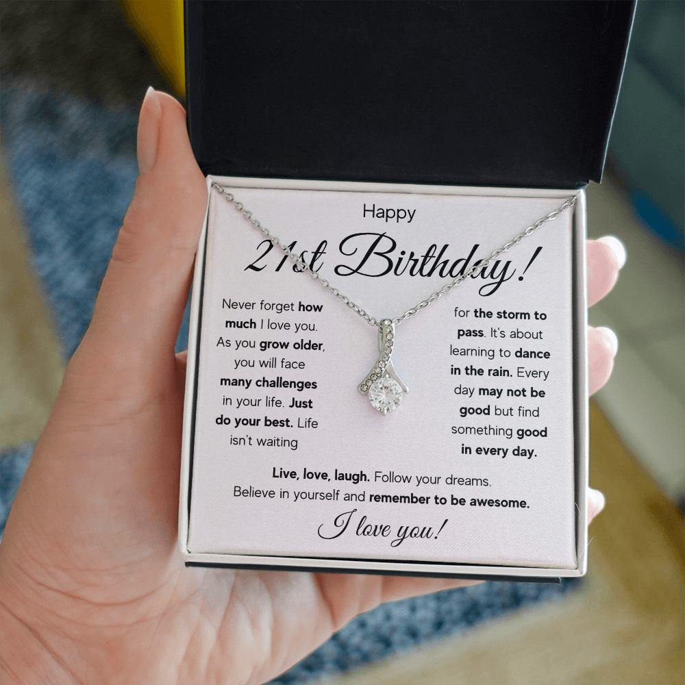 21ST BIRTHDAY RAIN ALLURING NECKLACE GIFT SET