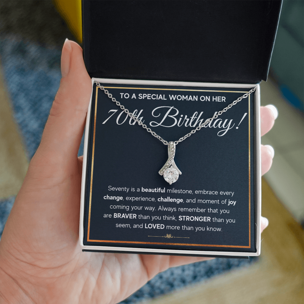70TH BIRTHDAY MILESTONE ALLURING NECKLACE GIFT SET