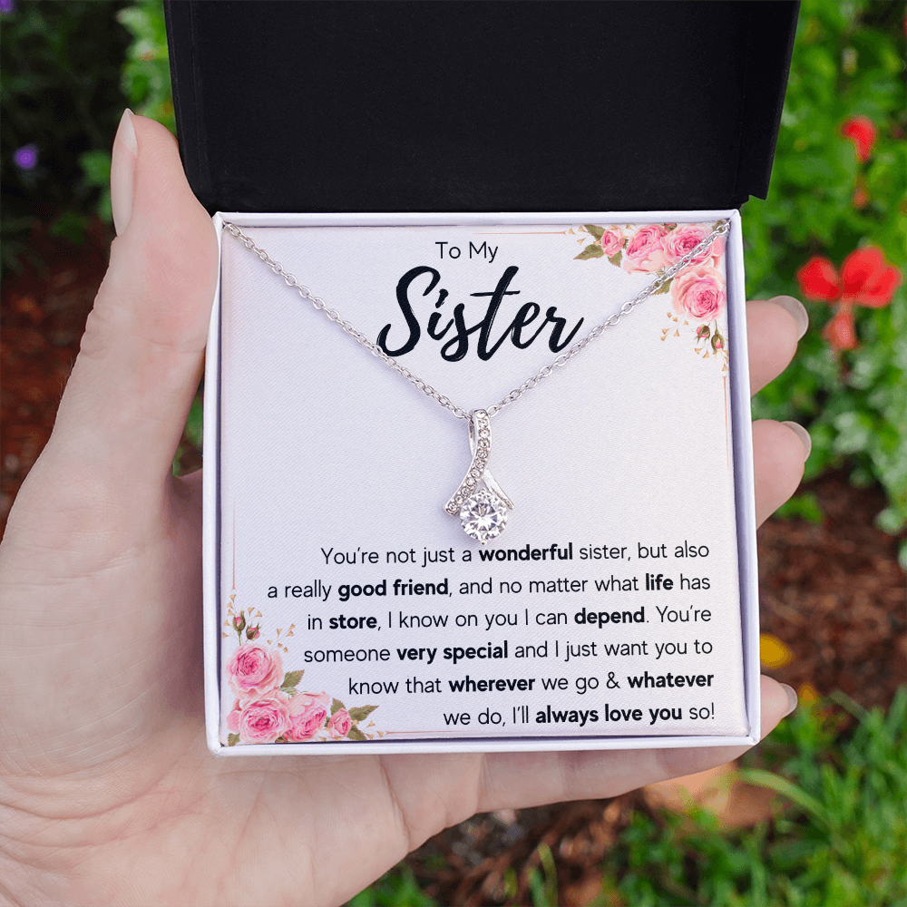 TO MY SISTER LOVE YOU SO ALLURING NECKLACE GIFT SET