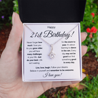 21ST BIRTHDAY RAIN ALLURING NECKLACE GIFT SET
