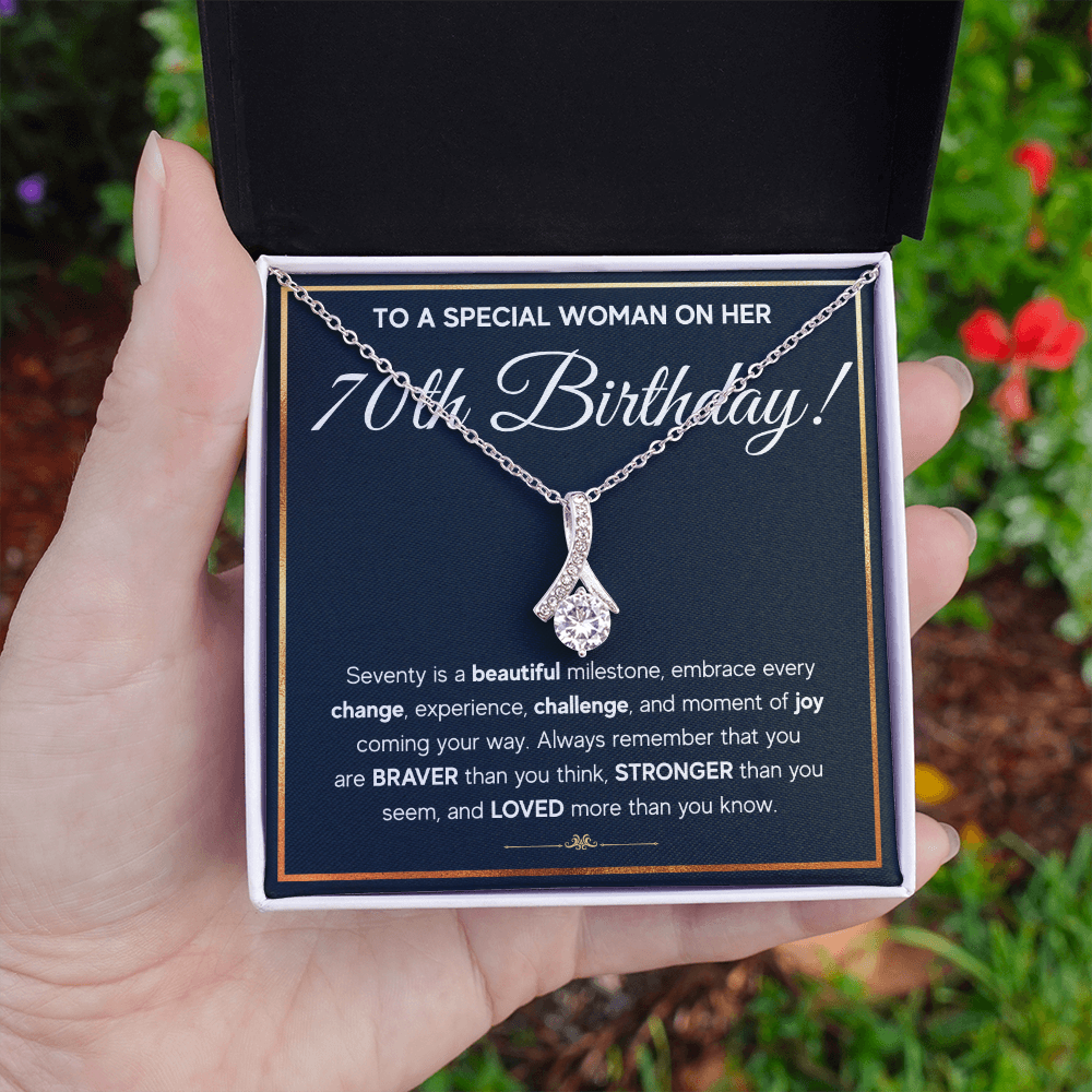 70TH BIRTHDAY MILESTONE ALLURING NECKLACE GIFT SET