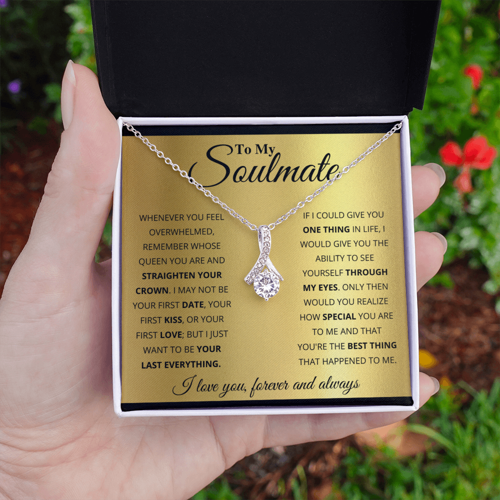 TO MY SOULMATE GOLD ALLURING NECKLACE GIFT SET