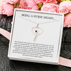 Being a Nurse Means - Stethoscope Necklace