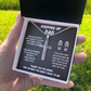 STEPPED UP DAD CROSS NECKLACE GIFT SET