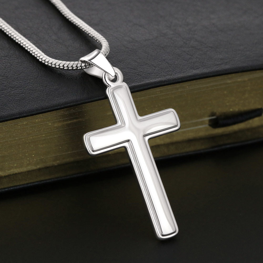 TO MY SON SKIES CROSS NECKLACE GIFT SET