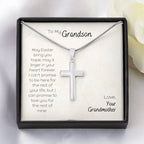 To My Grandson - Linger In Your Heart Forever - Necklace
