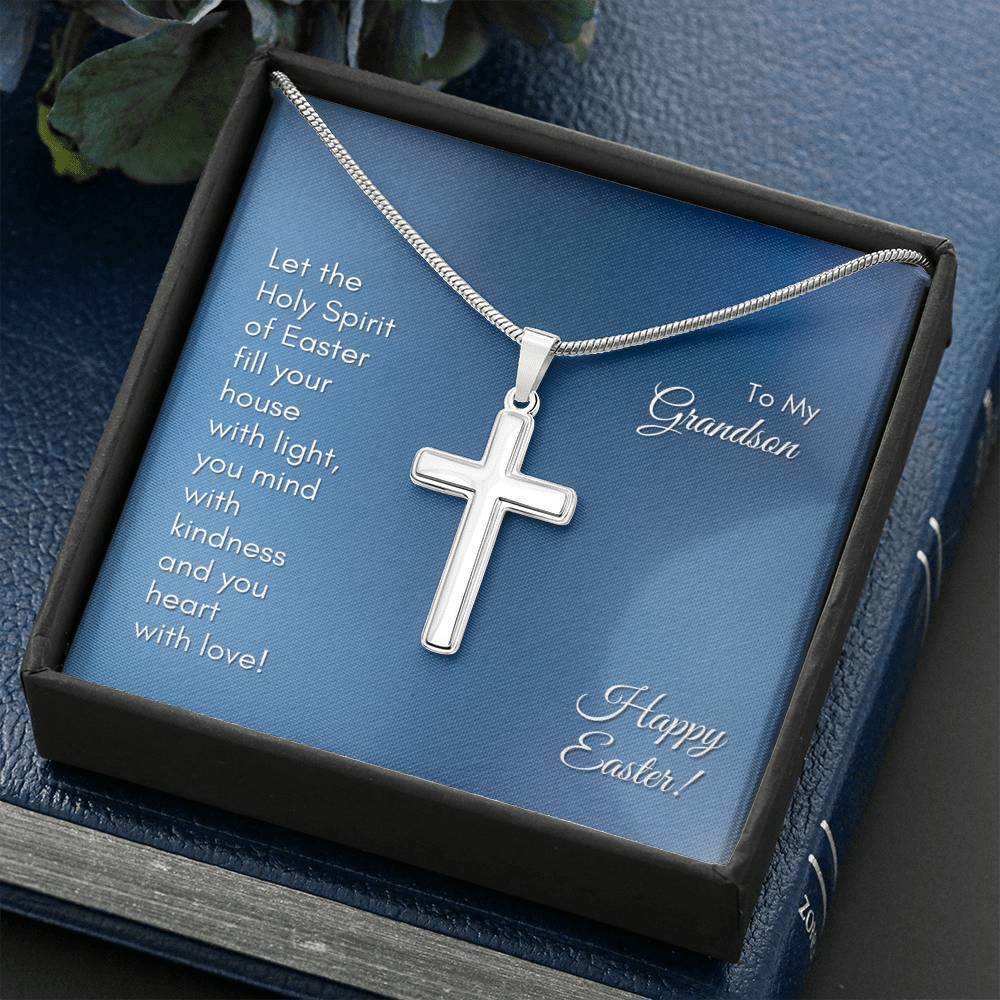 To My Grandson - Fill your Heart With Love - Necklace