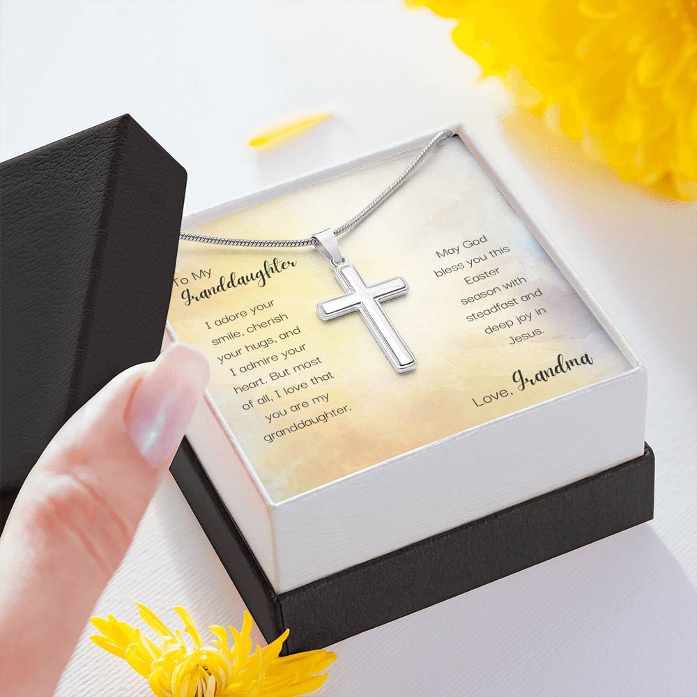To My Granddaughter - Bless You This Easter - Necklace