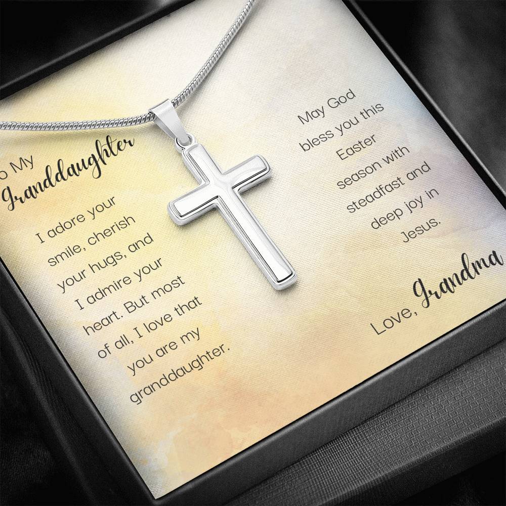 To My Granddaughter - Bless You This Easter - Necklace