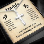 DADDY BUMP CROSS NECKLACE GIFT SET
