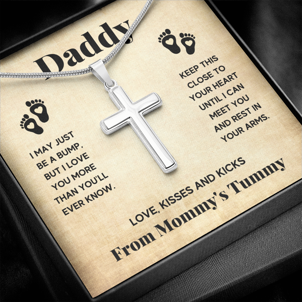 DADDY BUMP CROSS NECKLACE GIFT SET