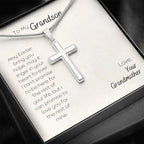 To My Grandson - Linger In Your Heart Forever - Necklace