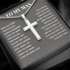 TO MY MAN ALL MY LASTS CROSS NECKLACE GIFT SET