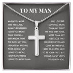 TO MY MAN ALL MY LASTS CROSS NECKLACE GIFT SET