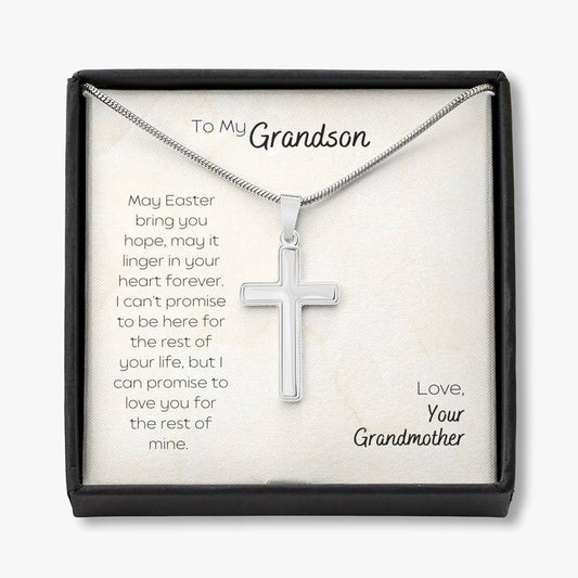 To My Grandson - Linger In Your Heart Forever - Necklace