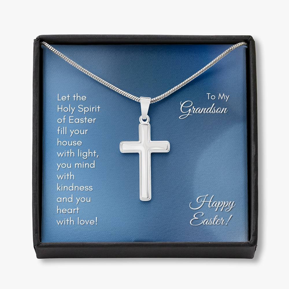 To My Grandson - Fill your Heart With Love - Necklace