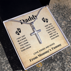 DADDY BUMP CROSS NECKLACE GIFT SET