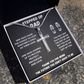 STEPPED UP DAD CROSS NECKLACE GIFT SET