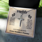 DADDY BUMP CROSS NECKLACE GIFT SET