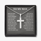 TO MY MAN ALL MY LASTS CROSS NECKLACE GIFT SET