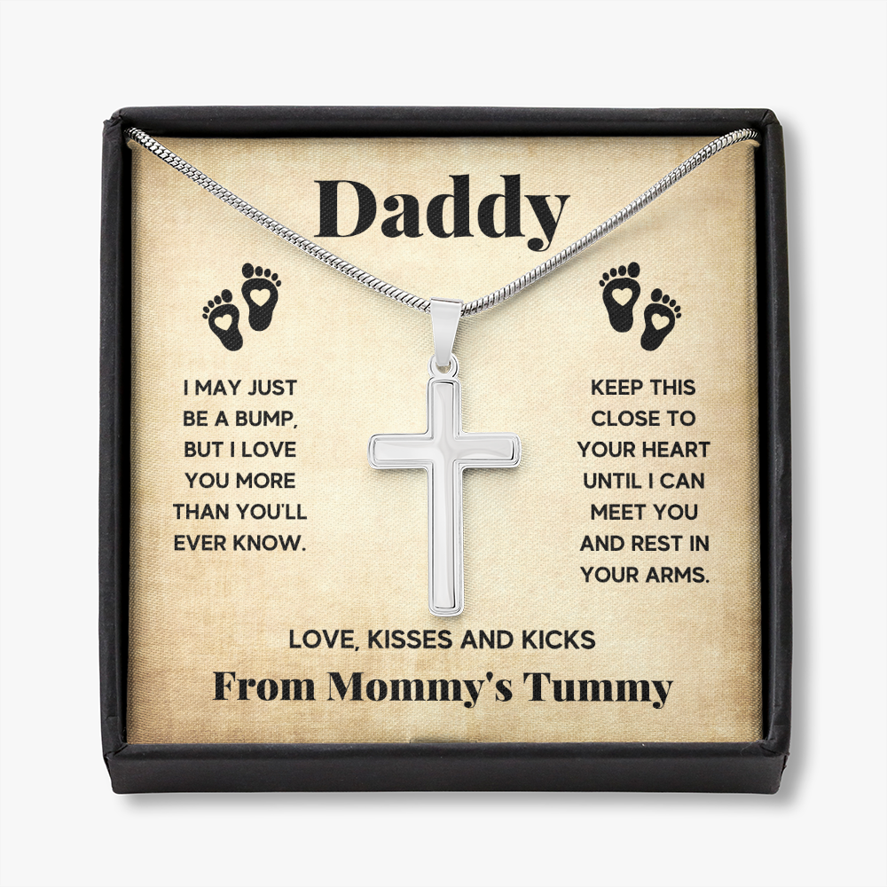 DADDY BUMP CROSS NECKLACE GIFT SET