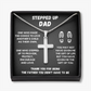 STEPPED UP DAD CROSS NECKLACE GIFT SET