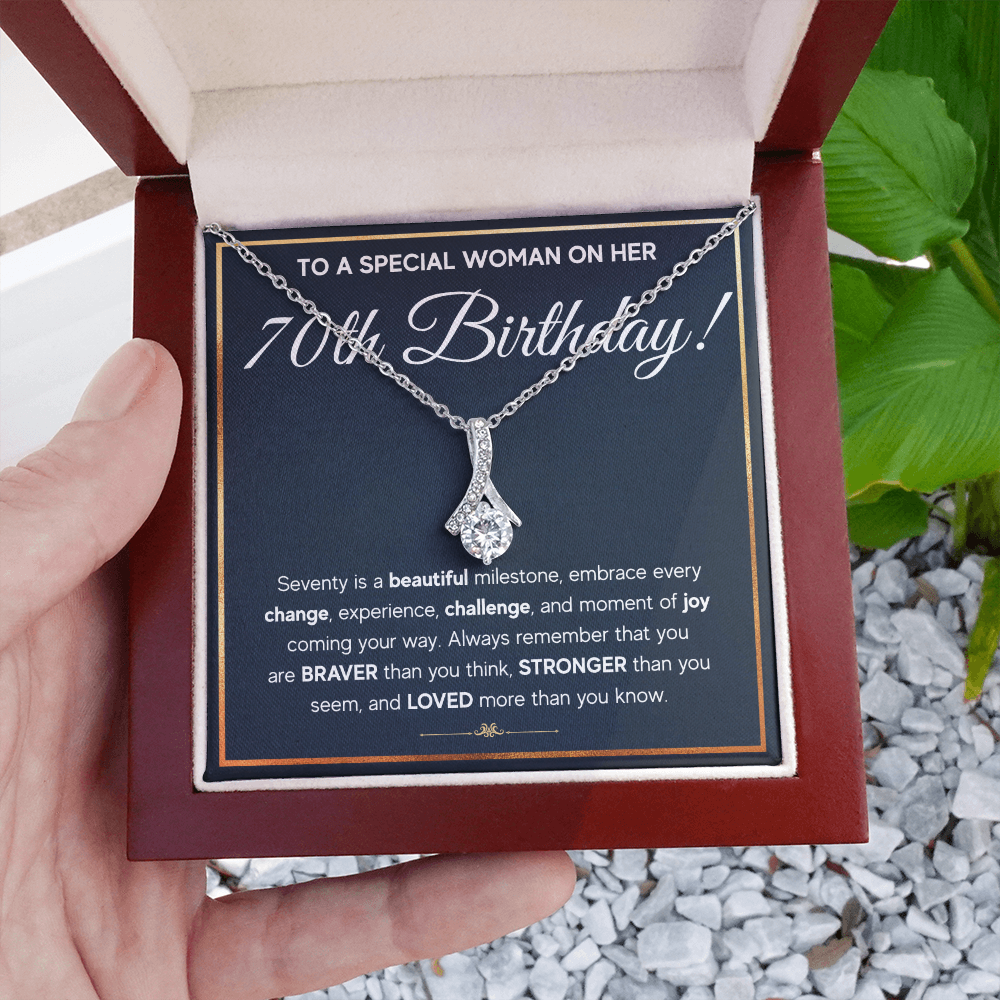 70TH BIRTHDAY MILESTONE ALLURING NECKLACE GIFT SET