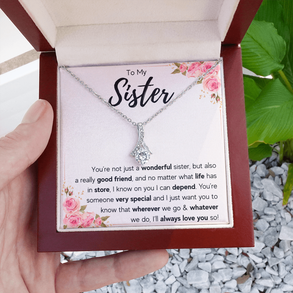 TO MY SISTER LOVE YOU SO ALLURING NECKLACE GIFT SET