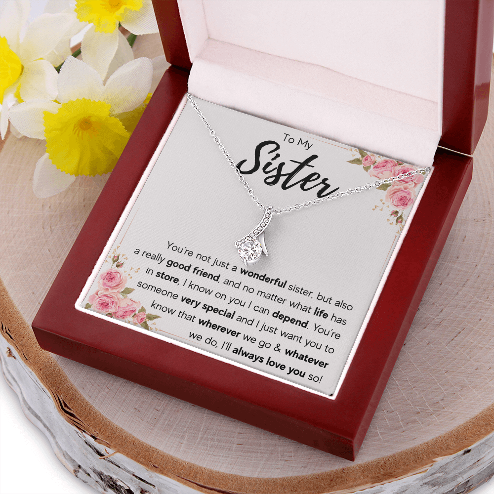 TO MY SISTER LOVE YOU SO ALLURING NECKLACE GIFT SET