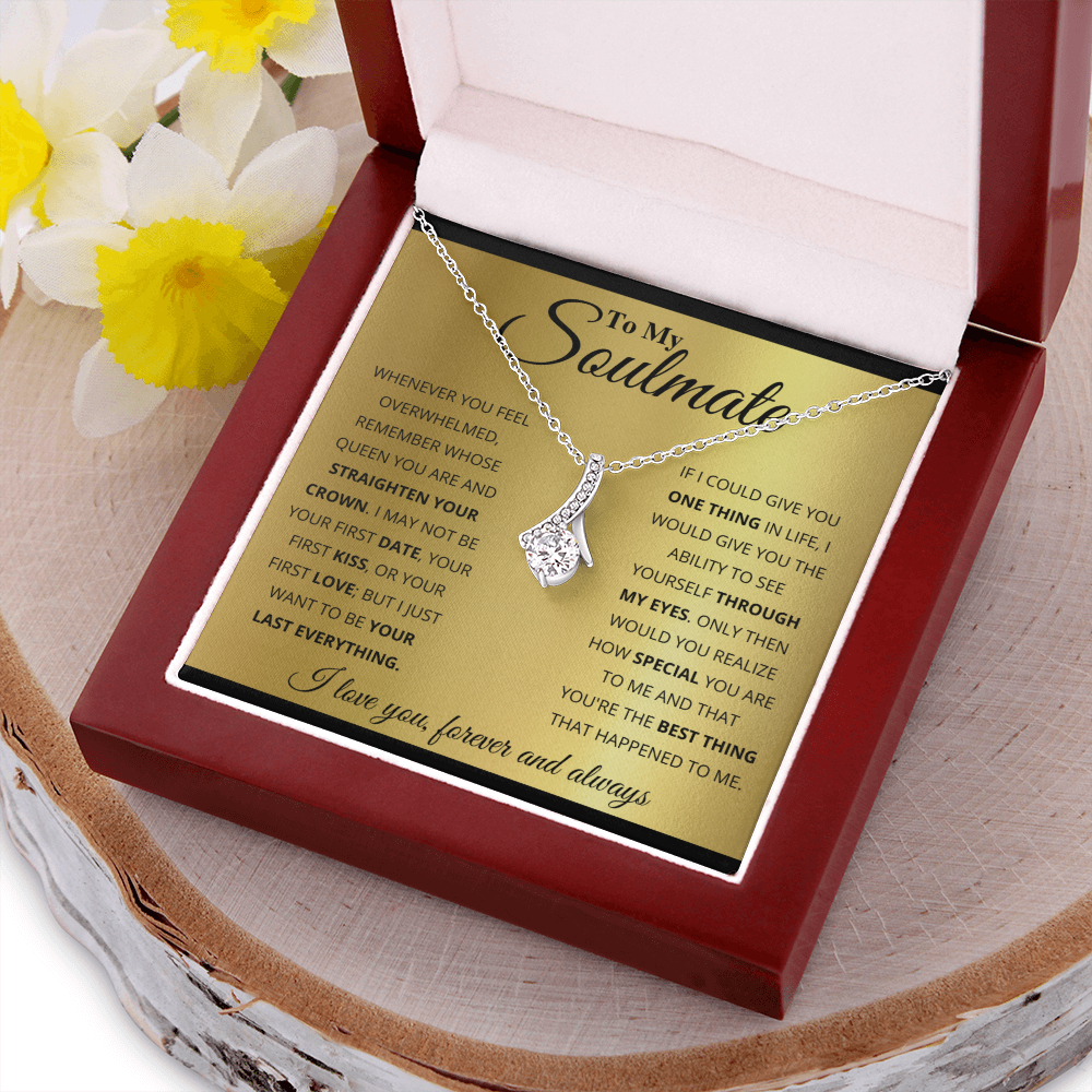 TO MY SOULMATE GOLD ALLURING NECKLACE GIFT SET