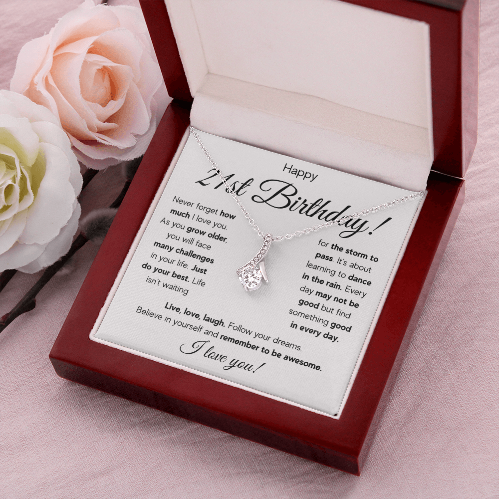 21ST BIRTHDAY RAIN ALLURING NECKLACE GIFT SET