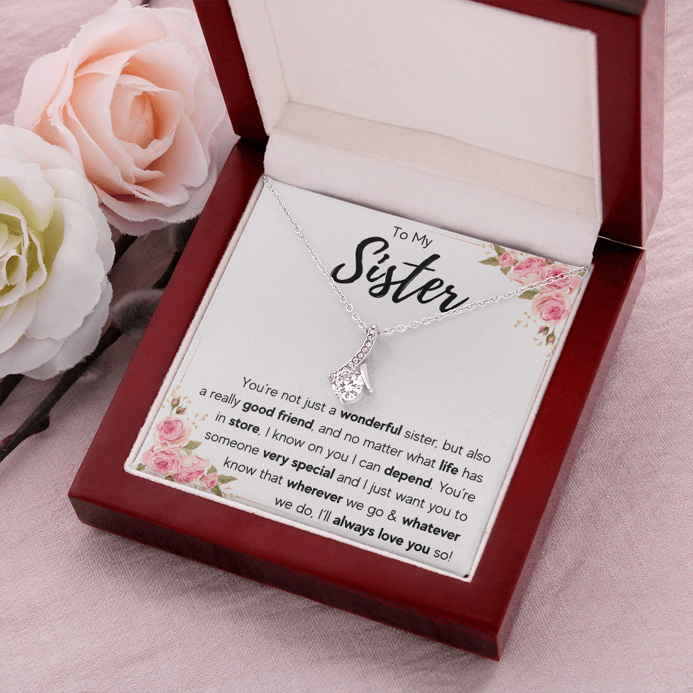 TO MY SISTER LOVE YOU SO ALLURING NECKLACE GIFT SET