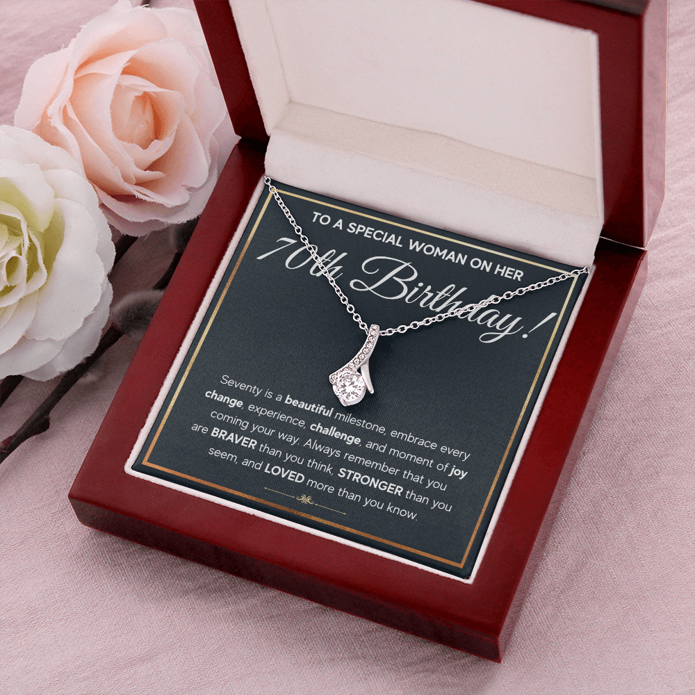 70TH BIRTHDAY MILESTONE ALLURING NECKLACE GIFT SET