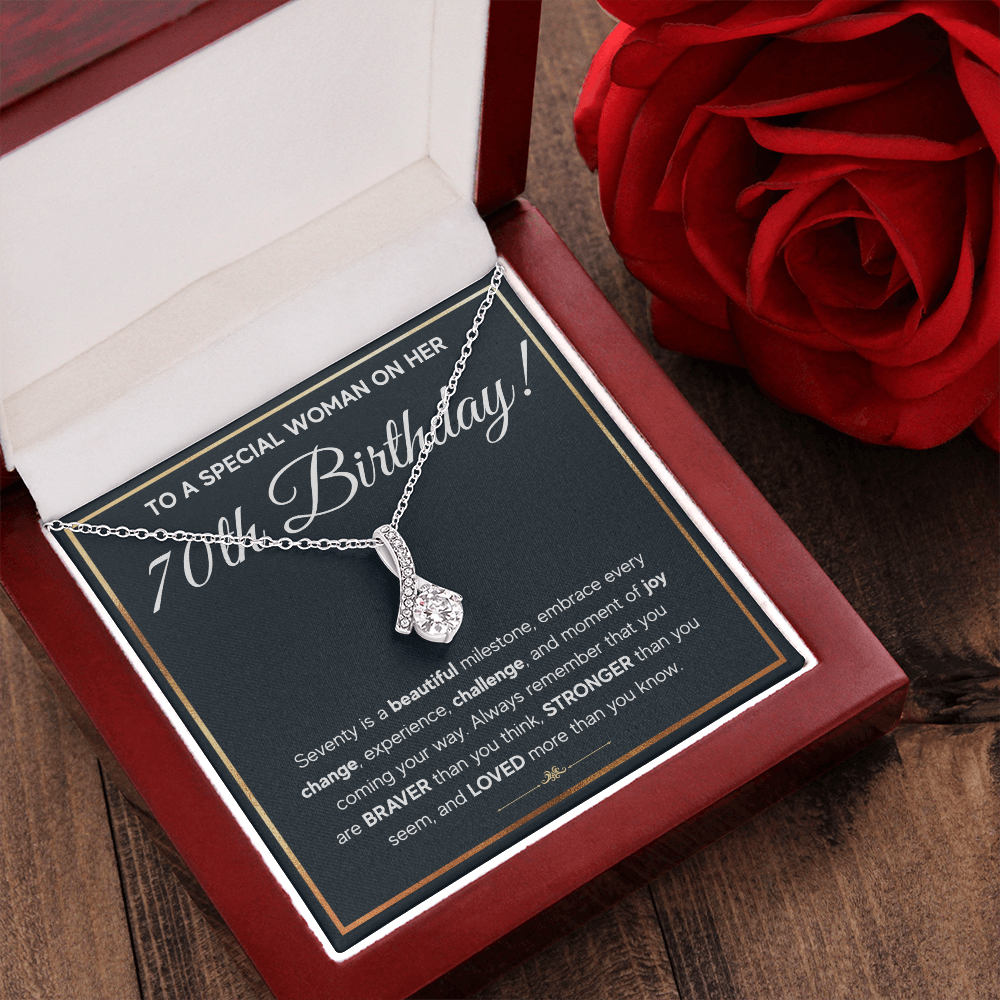 70TH BIRTHDAY MILESTONE ALLURING NECKLACE GIFT SET