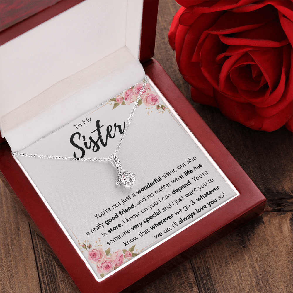 TO MY SISTER LOVE YOU SO ALLURING NECKLACE GIFT SET