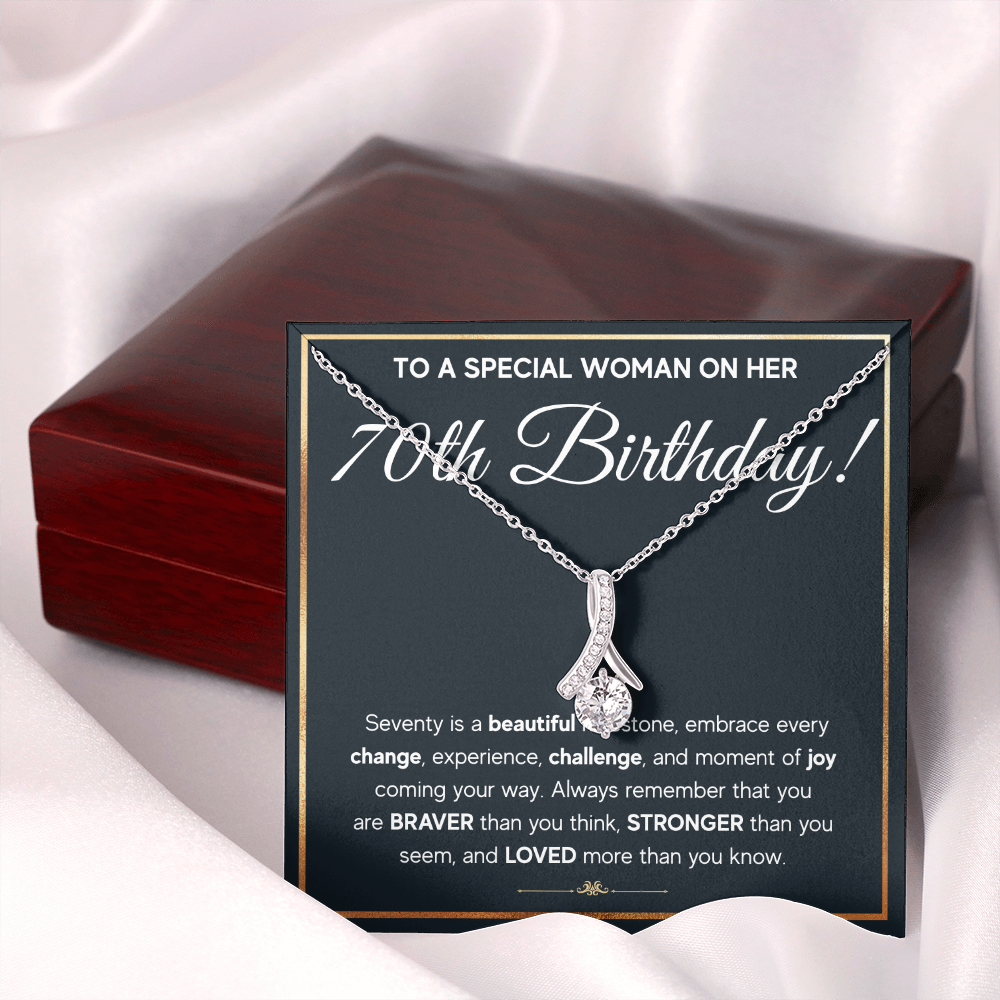 70TH BIRTHDAY MILESTONE ALLURING NECKLACE GIFT SET
