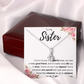 TO MY SISTER LOVE YOU SO ALLURING NECKLACE GIFT SET
