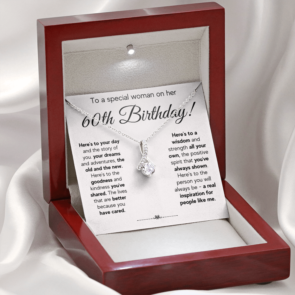 60TH BIRTHDAY WISDOM ALLURING NECKLACE GIFT SET